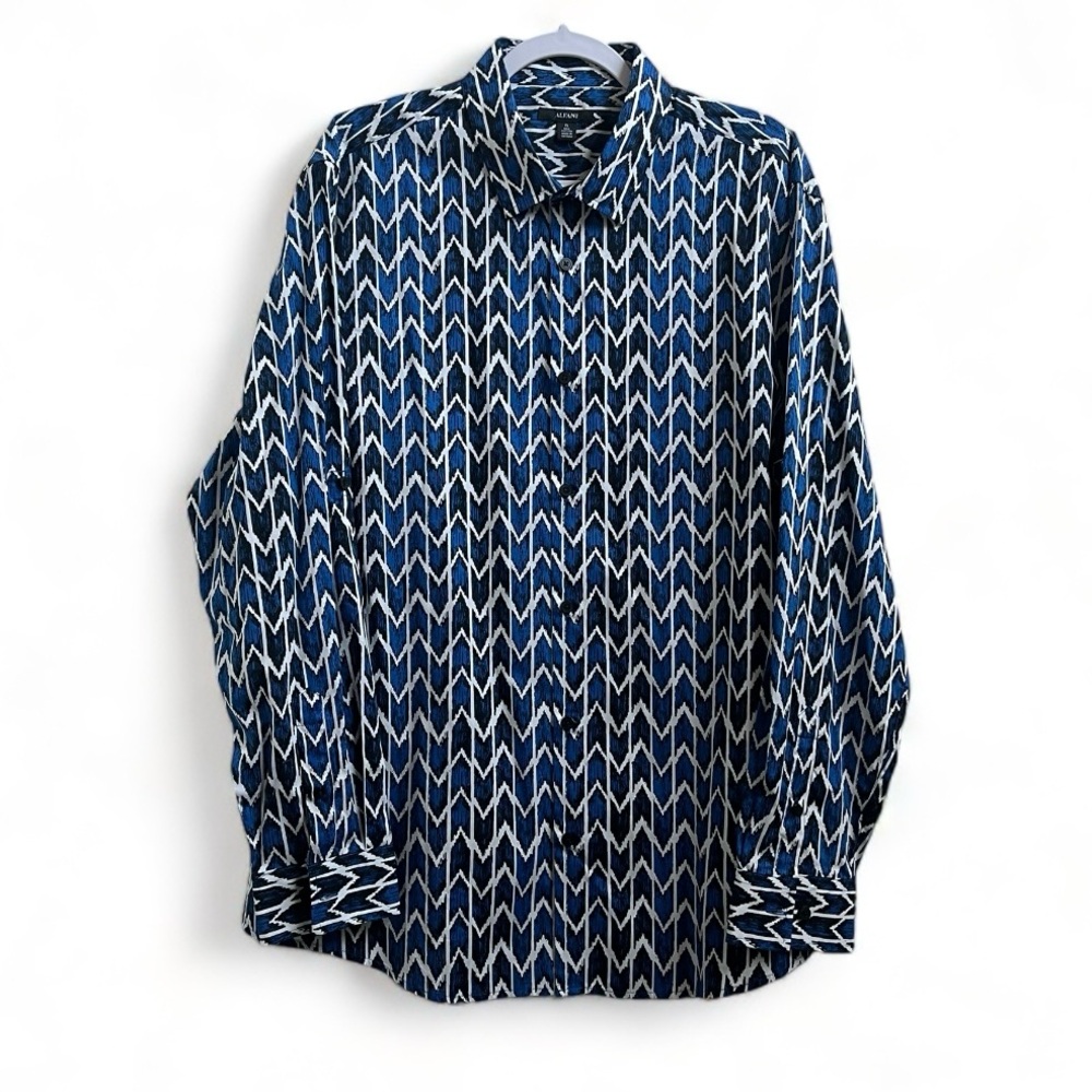 ALFANI Men's Mason Wavelength Shirt Size XL